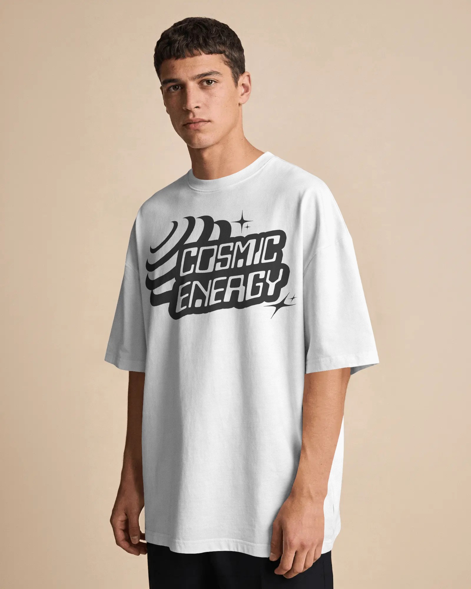 Frenzzy's Unisex Oversized Tee - French Thick Cotton : Strong Energy Edition