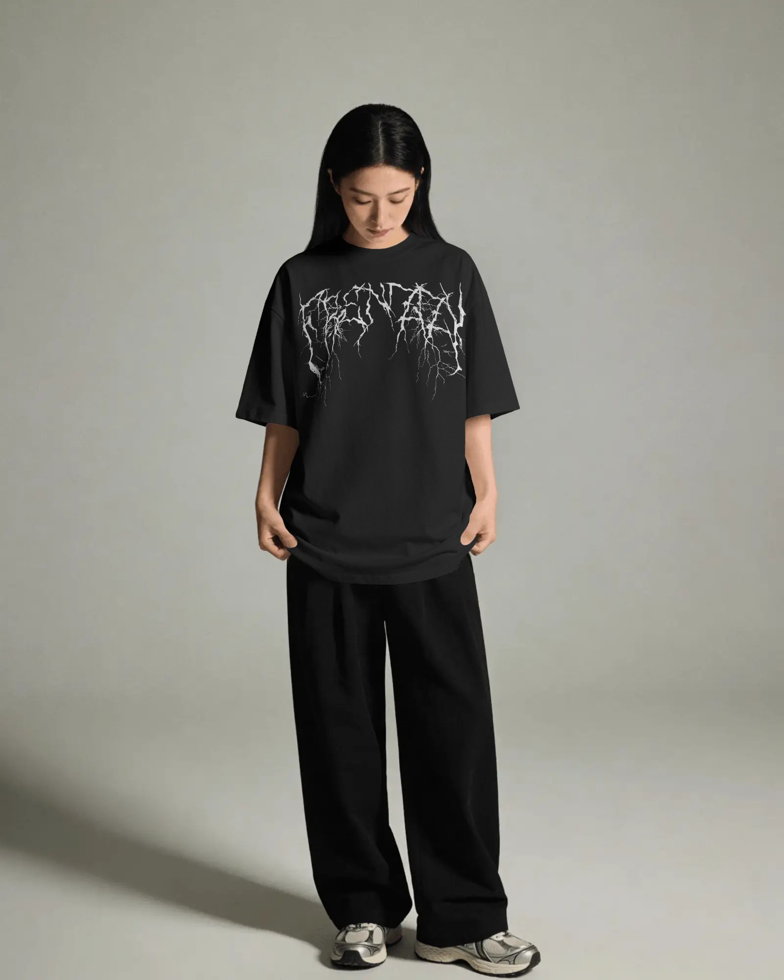 Frenzzy's Unisex Oversized Tee - French Thick Cotton : Z Goth Edition